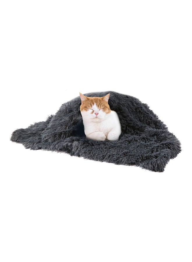 Fluffy Reversible Blanket Grey S