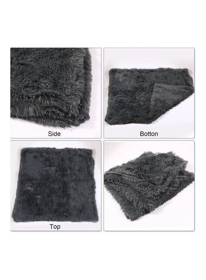 Fluffy Reversible Blanket Grey S