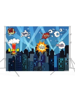 ANDOER Super Hero City Photography Background Photo Studio Props Blue/Red/White  - Image 5