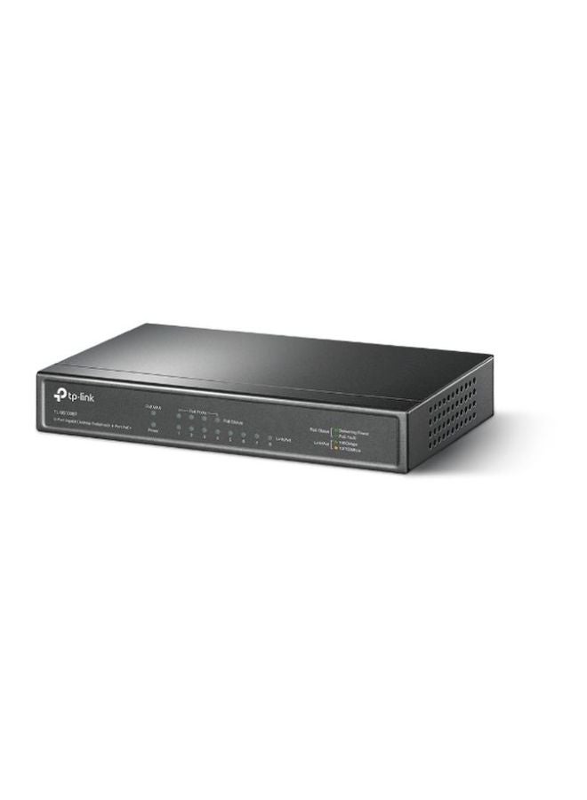 TP-LINK - 8 Port Gigabit Desktop Switch With 4 Port PoE 4 Mbps Black - Image 1