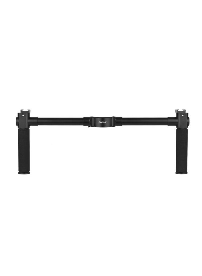 ANDOER Dual Grip Handheld Bracket Handlebar Black  - Image 1