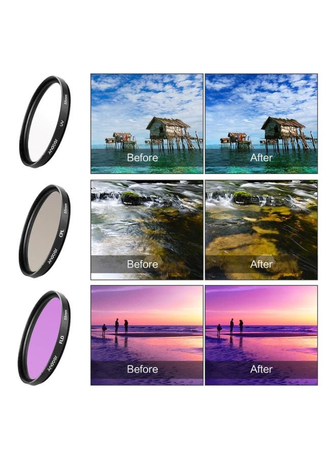 ANDOER Camera Lens Filter Kit Black/White/Clear  - Image 3