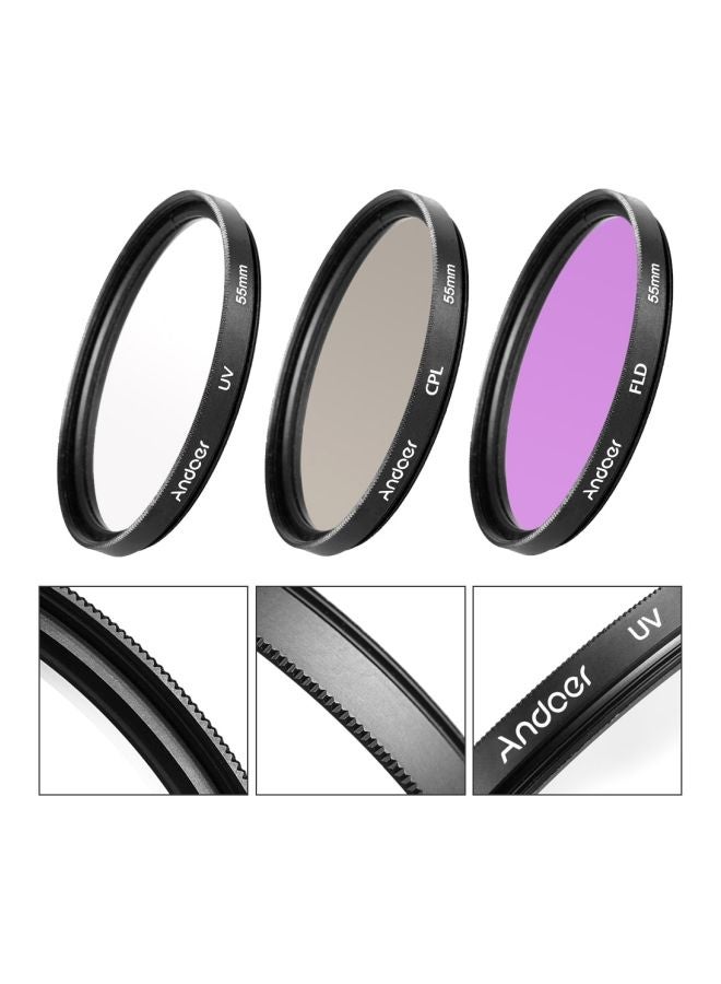 ANDOER Camera Lens Filter Kit Black/White/Clear  - Image 4