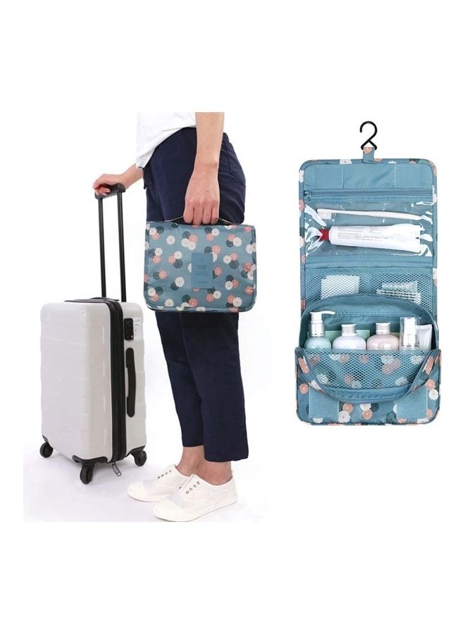 Portable Waterproof Cosmetic Organizer Bag Blue - Image 2