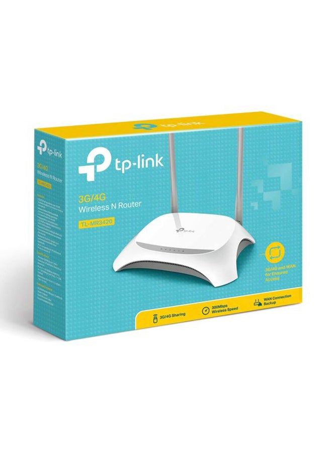 TP-LINK TL-MR3420 3G/4G Wi-Fi router 2.4 GHz 300 Mbps White/Grey  - Image 5