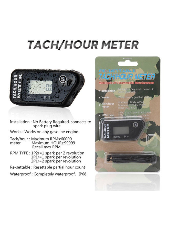 Generic Universal Motorcycle Wireless Vibration Hour Meter - Image 2