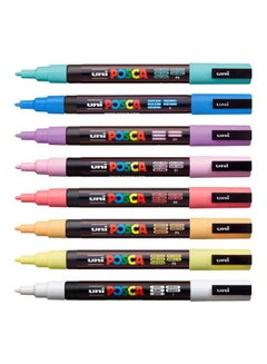 Uni Pack Of 8 Water Based Paint Marker Set Multicolour  - Image 2