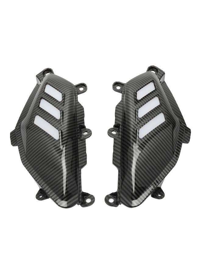 Generic 2-Piece Motorcycle Left And Right Carbon Fiber Tank Side Cover  - Image 1