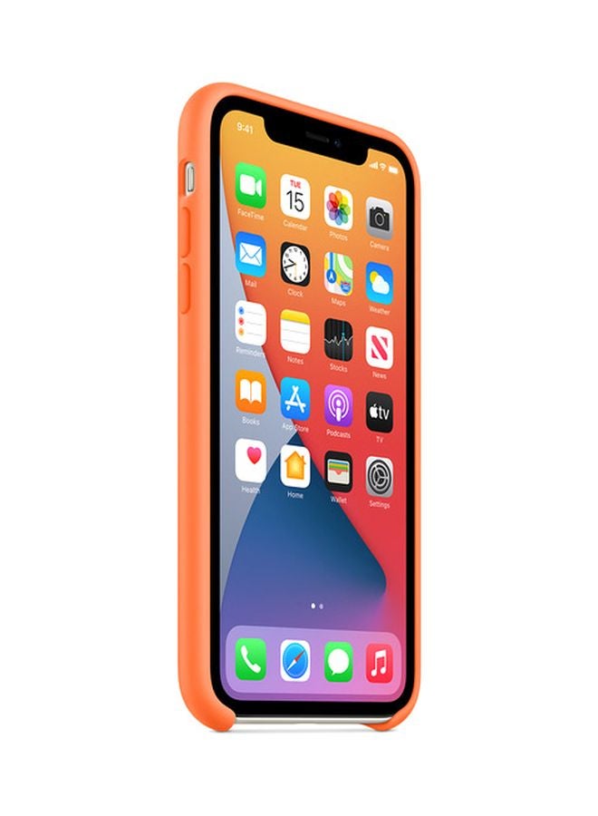Apple - Silicone Case Cover For Apple iPhone XS Max Papaya - Image 1