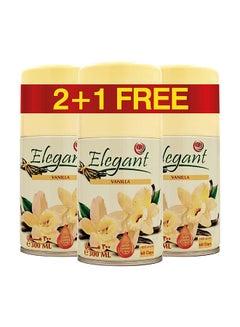 Elegant 3 Piece Vanilla Automatic Refill Spray Set White 300ml  - Image 1