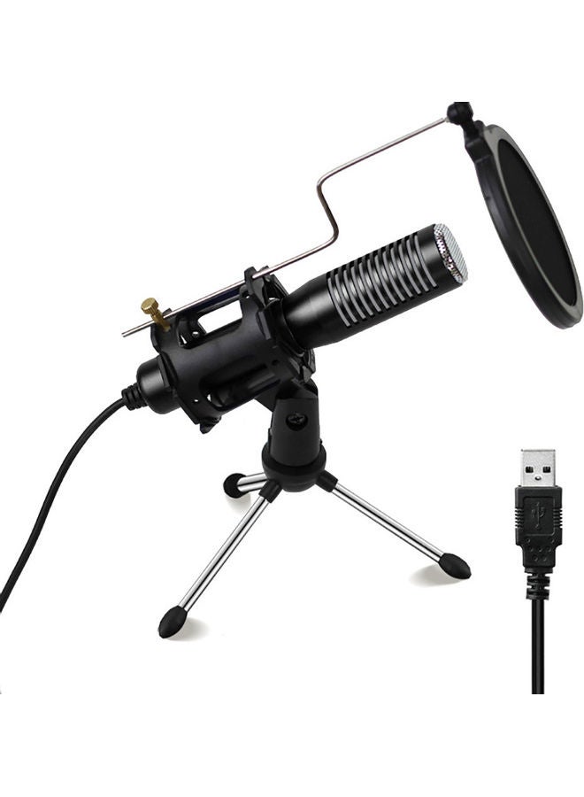 USB Condenser Microphone Set Black - Image 1