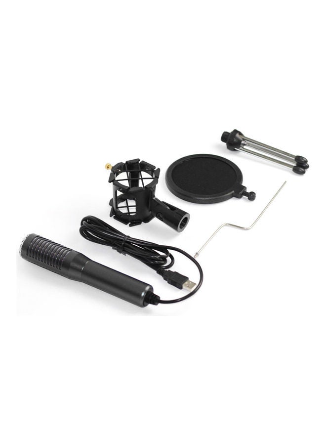 USB Condenser Microphone Set Black - Image 3