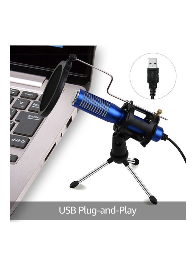 USB Condenser Microphone Set Black - Image 2