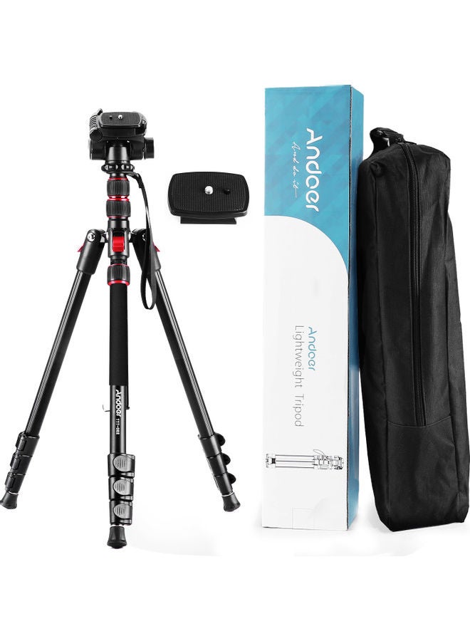 ANDOER Photography Tripod Monopod Stand Black  - Image 1