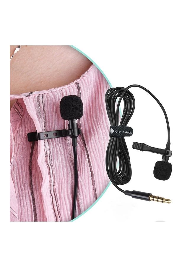 Lavalier Microphone With Foam Windshield And Extension Cable Black - Image 2