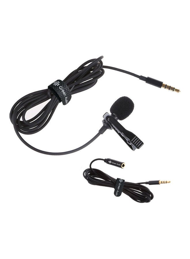 Lavalier Microphone With Foam Windshield And Extension Cable Black - Image 3
