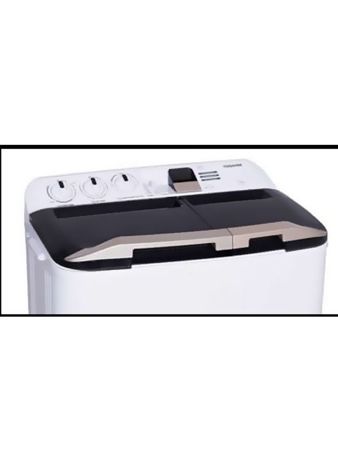 Toshiba Twin Tub Washer VH-H110WBB White/Black/Beige  - Image 3