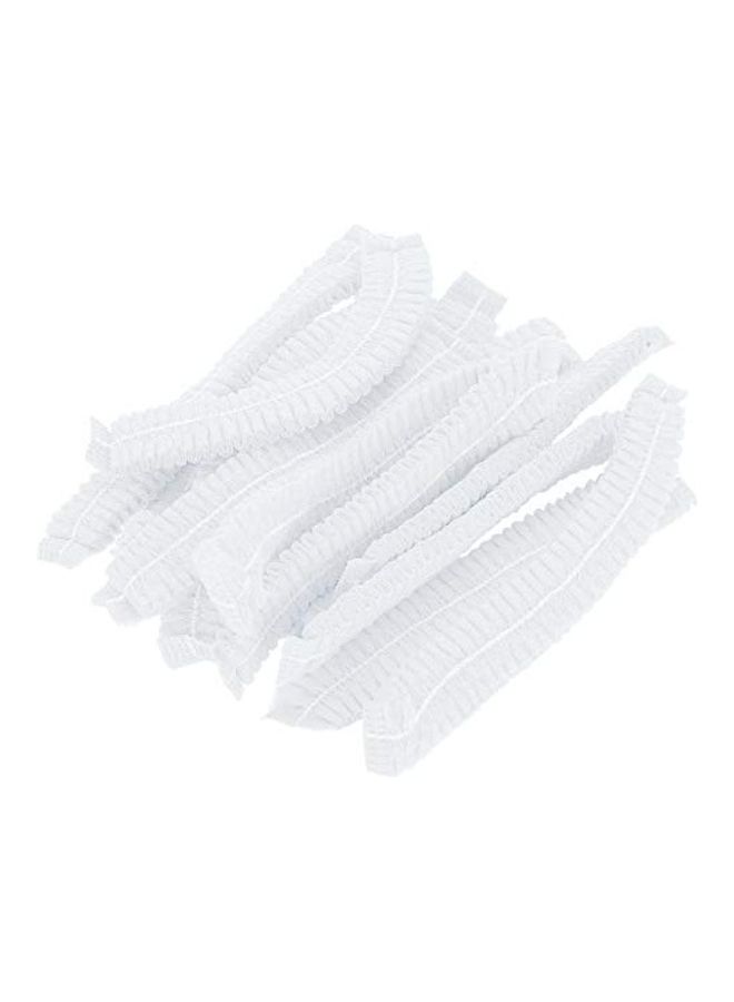 Generic 100-Piece Bouffant Caps White One Size - Image 1