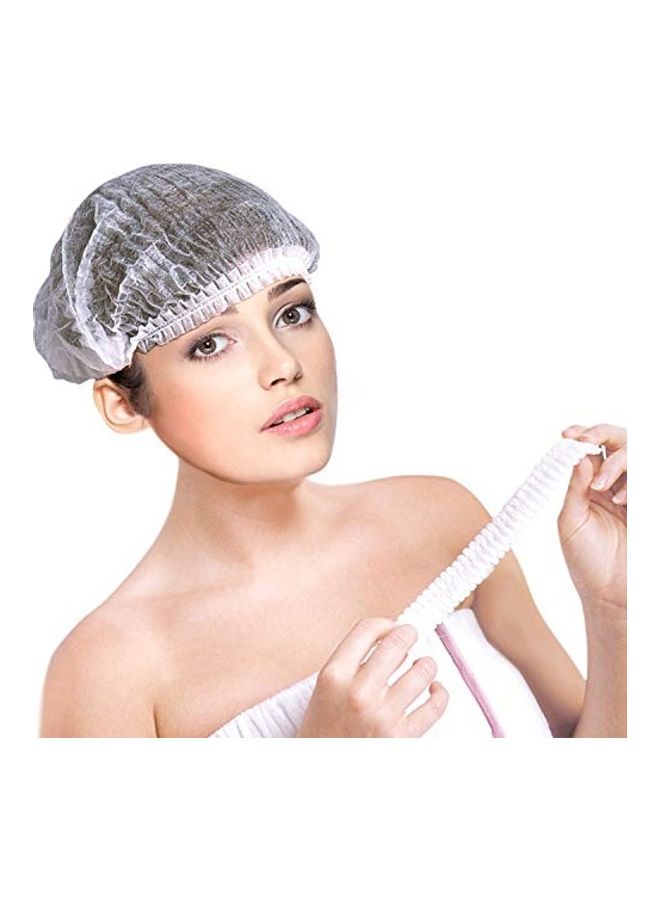 Generic 100-Piece Bouffant Caps White One Size - Image 4