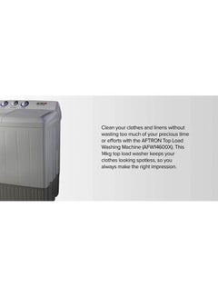 AFTRON Top Load Twin Tub Washing Machine AFW14600X White/Grey  - Image 4