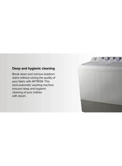 AFTRON Top Load Twin Tub Washing Machine AFW14600X White/Grey  - Image 5