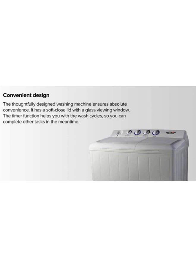 AFTRON - Top Load Twin Tub Washing Machine AFW14600X White/Grey - Image 1