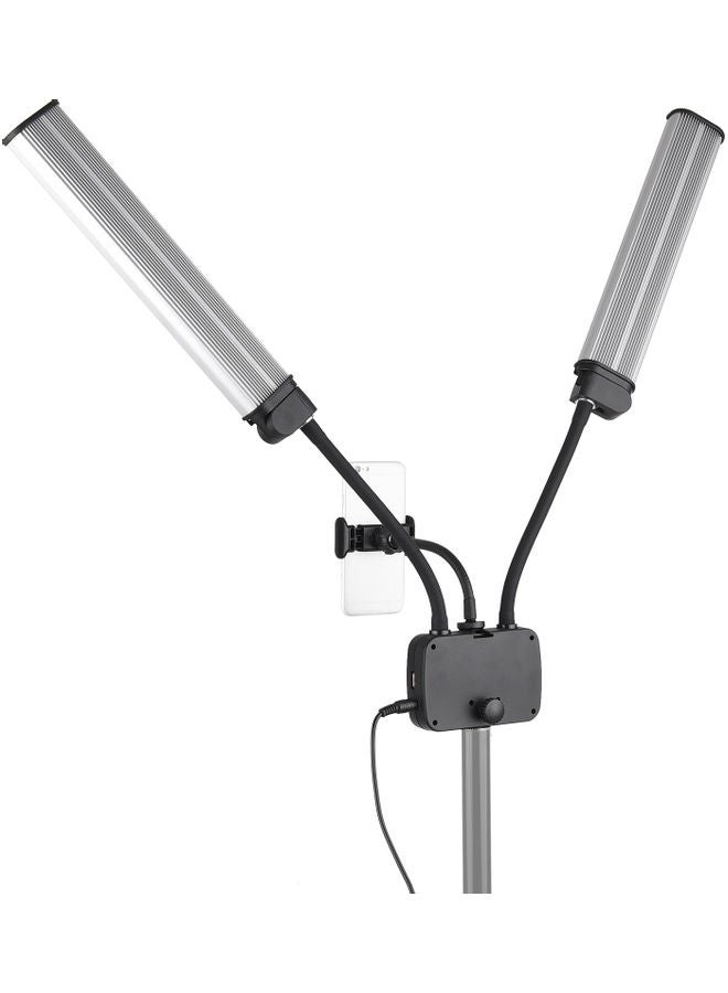 إضاءة LED مرنة بذراعين ثنائية اللون لتصوير مقاطع الفيديو أبيض - Image 2