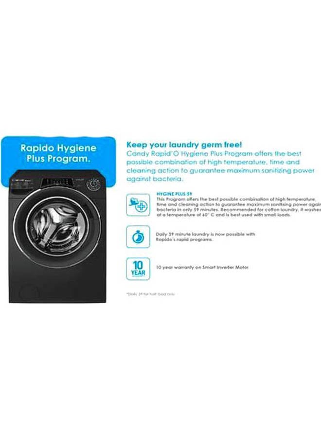 CANDY - Front-Load Automatic Washing Machine 9KG ROW4966DHCRZ-19 Anthracite - Image 1