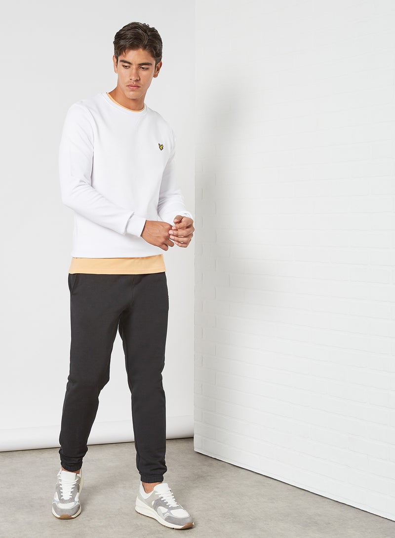 Lyle & Scott - Embroidered Logo Sweatshirt White - Image 1