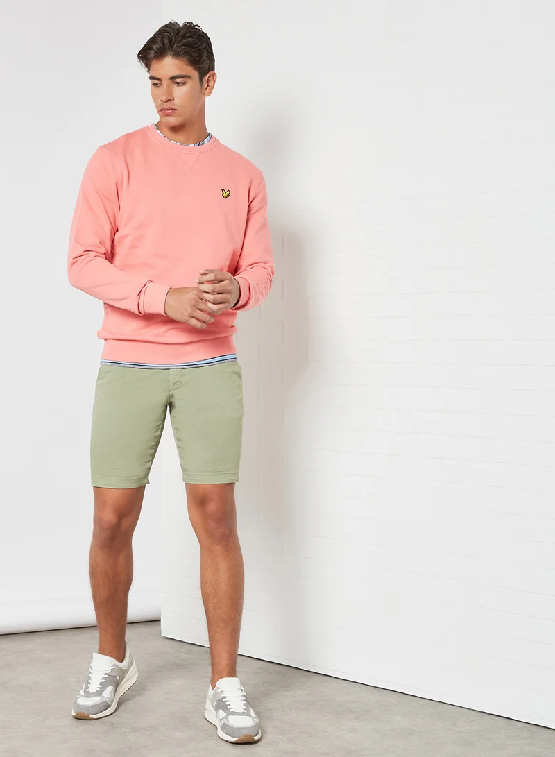 Lyle & Scott Basic Crew Neck Sweatshirt Punch Pink