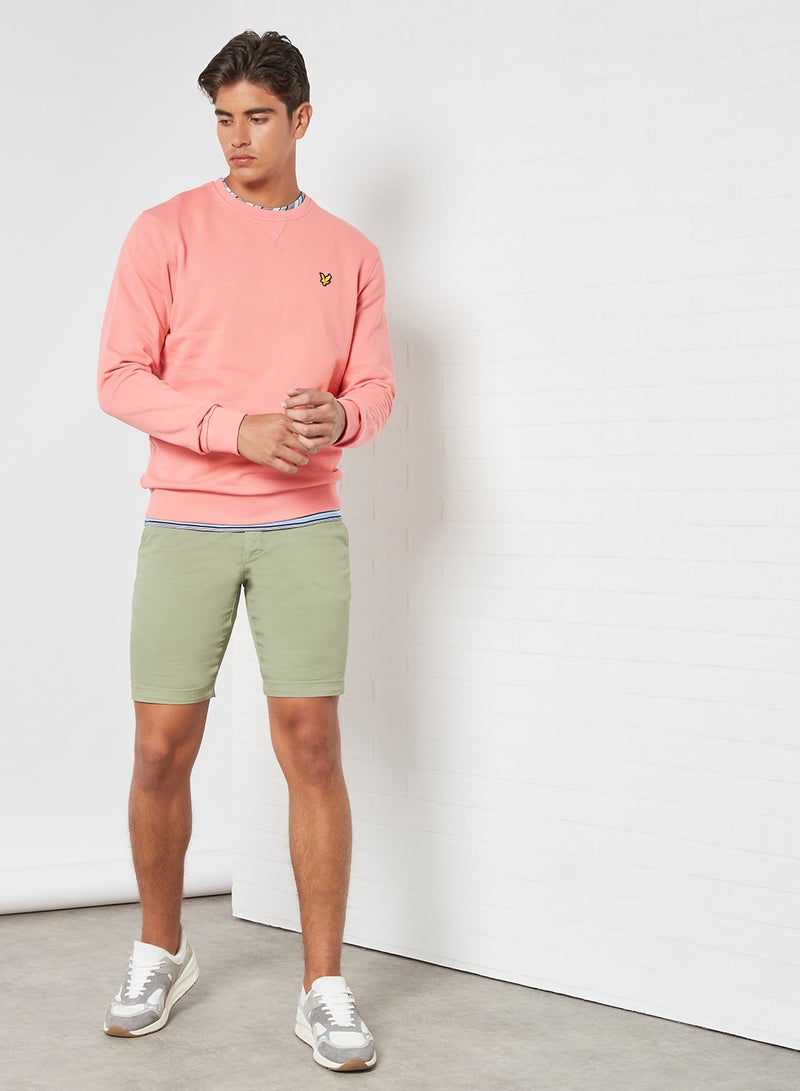 Lyle & Scott - Basic Crew Neck Sweatshirt Punch Pink - Image 1