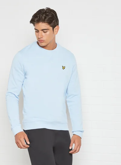Lyle & Scott Embroidered Logo Sweatshirt Pool Blue