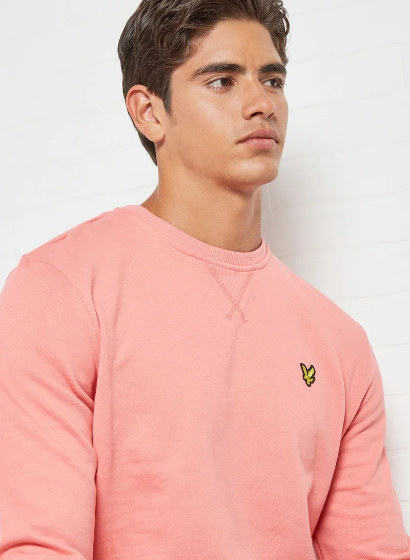 Lyle & Scott Basic Crew Neck Sweatshirt Punch Pink