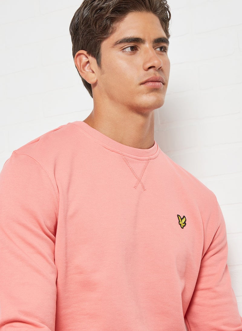 Lyle & Scott - Basic Crew Neck Sweatshirt Punch Pink - Image 1