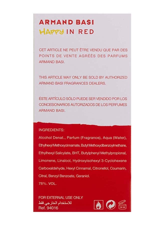 ARMAND BASI - Happy In Red EDT 50ml - Image 1