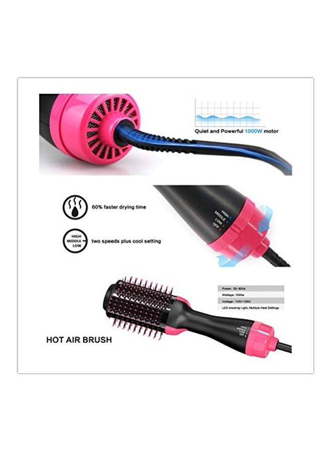 3-in-1 Hot Air Brush Black/Pink