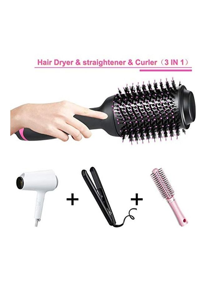 فرشاة هواء ساخن 3 في 1 أسود/وردي - Image 2