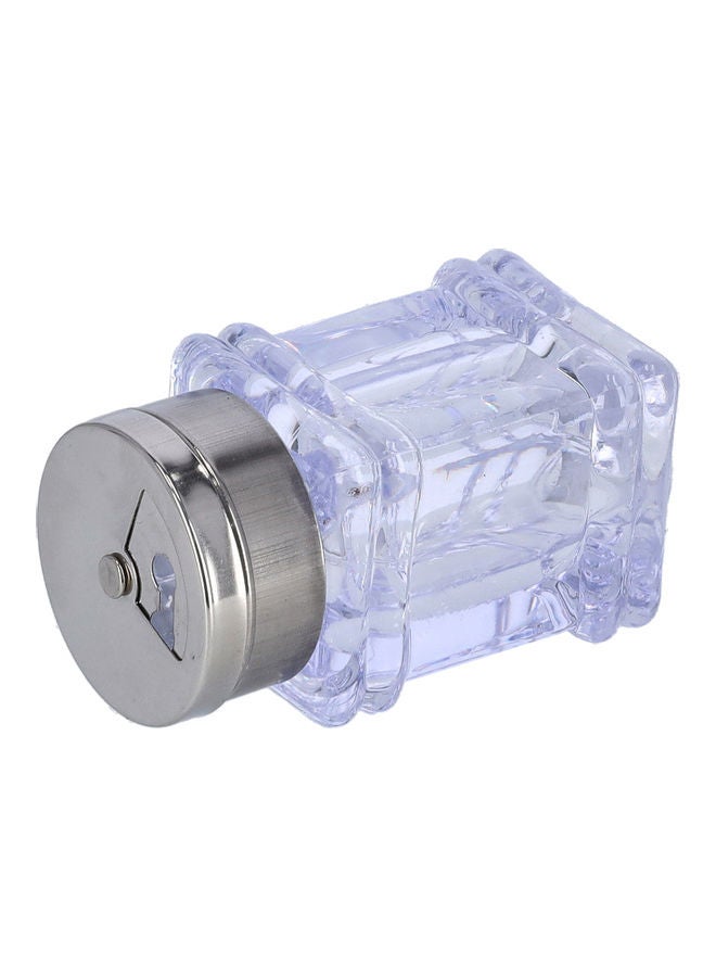 DELCASA Salt Shaker Clear/Silver 9cm  - Image 2