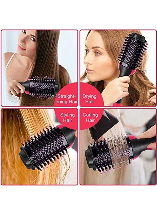 Hair Dryer Brush Black/Pink - Image 4