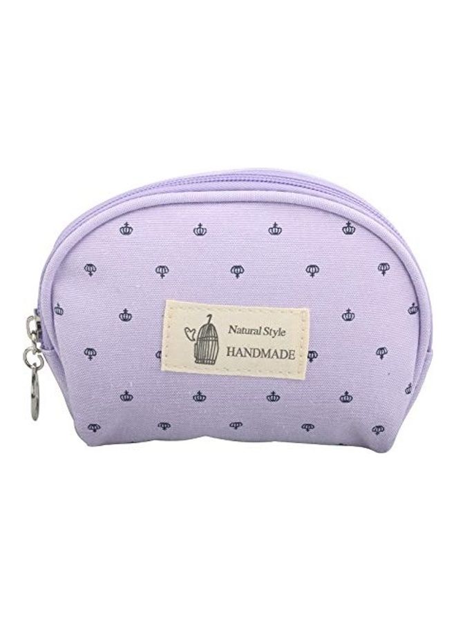 طقم حقائب مكياج من 3 قطع شفاف/أرجواني - Image 2