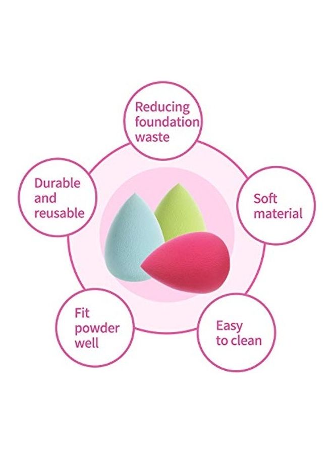 10-Piece Makeup Sponge Set Multicolour - Image 5