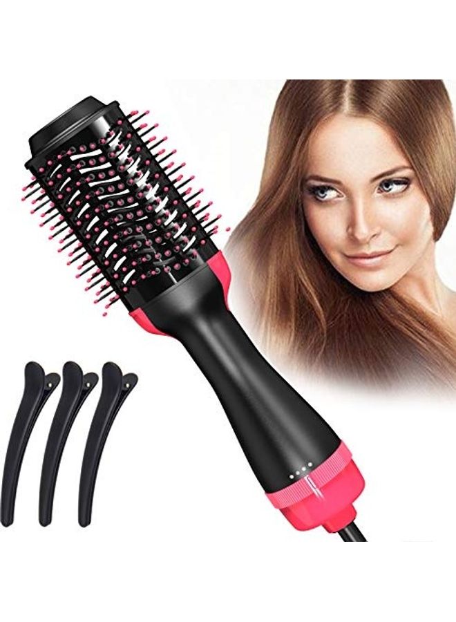 طقم فرشاة ومجفف شعر مع مشبك مكون من 4 قطع - Image 1