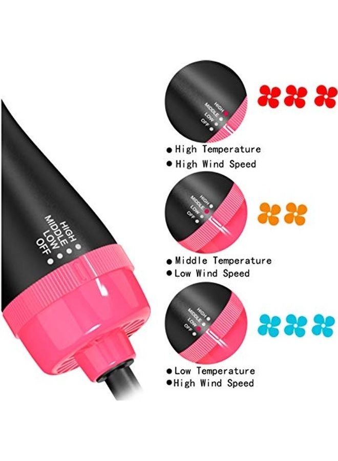 طقم فرشاة ومجفف شعر مع مشبك مكون من 4 قطع - Image 3