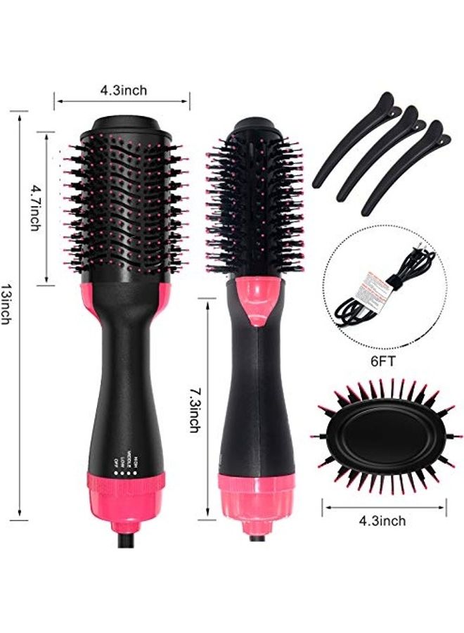 طقم فرشاة ومجفف شعر مع مشبك مكون من 4 قطع - Image 5