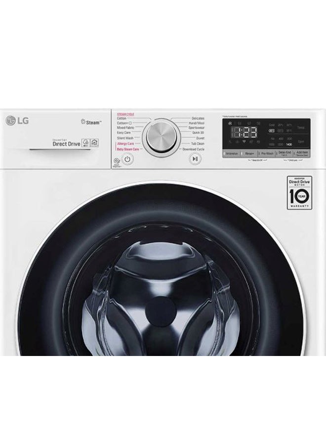 LG - Front Load Washing Machine 9 Kg 2100 W WFV0914WH White - Image 1