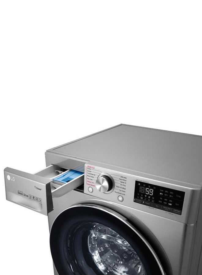 إل جي - غسالة بفتحة أمامية سعة 10.5 كجم مع مجفف بسعة 7 كجم WSV1107XMT أسود/ فضي - Image 1