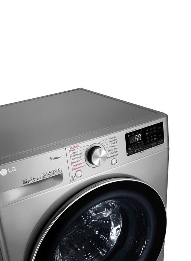 إل جي - غسالة بفتحة أمامية سعة 10.5 كجم مع مجفف بسعة 7 كجم WSV1107XMT أسود/ فضي - Image 1