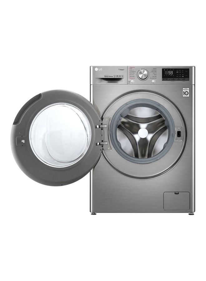LG - Front Load washing Machine 10.5 Kg WFV1114XMT Silver - Image 1