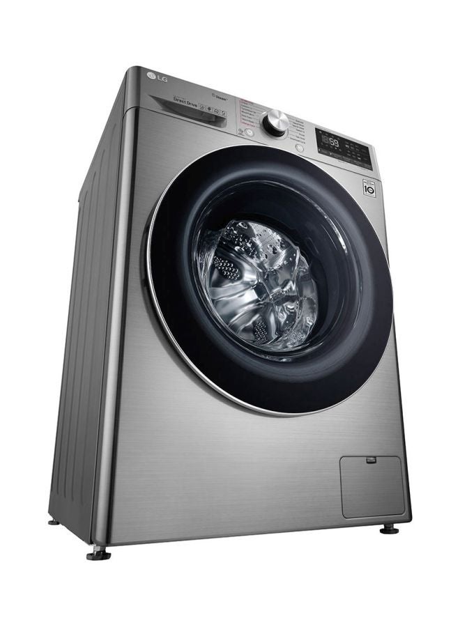 LG - Front Load washing Machine 10.5 Kg WFV1114XMT Silver - Image 1