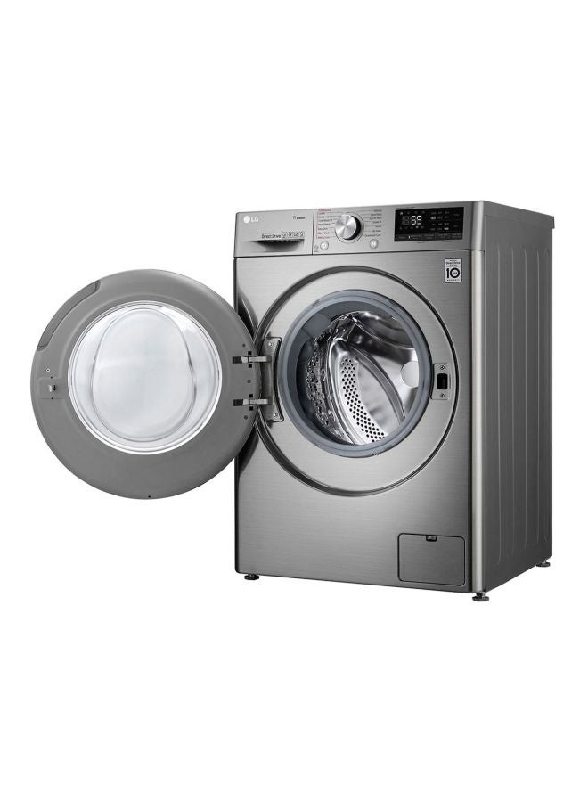 LG - Front Load washing Machine 10.5 Kg WFV1114XMT Silver - Image 1